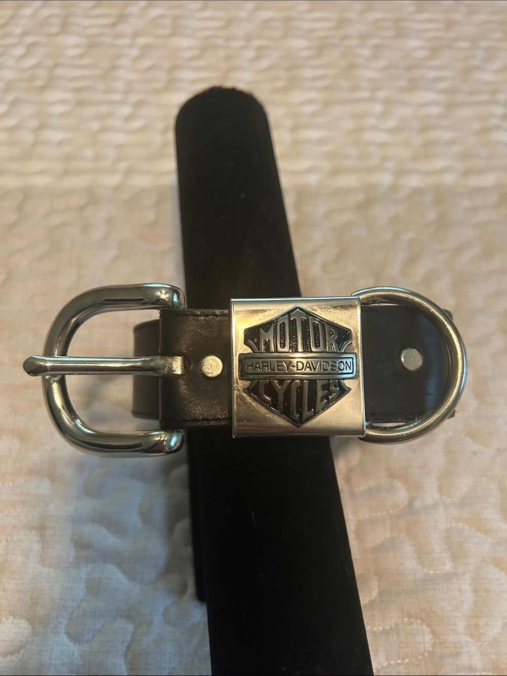 Harley-Davidson black leather belt